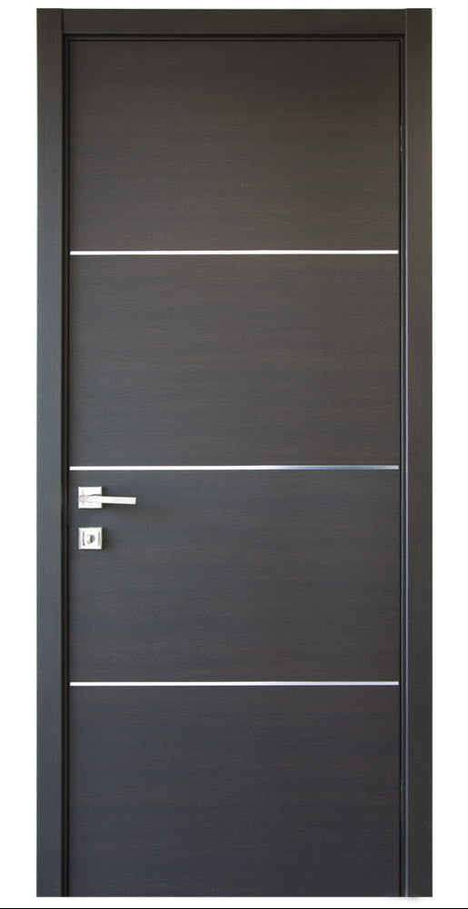 Nova HG008 Japan Oak Laminated Modern Single Pre-Hung Door - Doors and Beyond