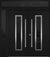 Nova Inox S1 Modern Exterior Double Door 72x80 W/ (1) 12