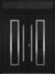 Nova Inox S1 Modern Exterior Double Door 72x80 with Transom - Unit 74x95 1/2 - Black