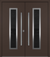 Nova Inox S1 Modern Exterior Double Door 72x80 - Unit 74x81 1/2 - Brown