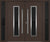 Nova Inox S1  Modern Exterior Double Door W/ (2) 12