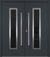 Nova Inox S1 Modern Exterior Double Door 72x80 - Unit 74x81 1/2 - Gray