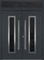 Nova Inox S1 Modern Exterior Double Door 72x80 with Transom - Unit 74x95 1/2 - Gray