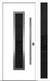 Nova Inox S1 Modern Exterior Single Door W/ (1) 12