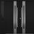 Nova Inox S2  Modern Exterior Double Door W/ (1) 12