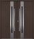 Nova Inox S2 Modern Exterior Double Door 72x80 - Unit 74x81 1/2 - Brown