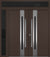 Nova Inox S2 Modern Exterior Double Door 72x80 W/ (1) 12