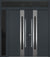 Nova Inox S2 Modern Exterior Double Door 72x80 W/ (1) 12