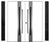 Nova Inox S2 Modern Exterior Double Door W/ (2) 12