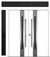 Nova Inox S2 Modern Exterior Double Door 72x80 W/ (1) 12