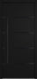 Nova Inox S3 Modern Exterior Single Door 36x80 Black Stainless Steel - Black