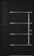 Nova Inox S3 Modern Exterior Single Door W/ (1) 12