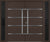 Nova Inox S3  Modern Exterior Double Door W/ (2) 12