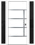 Nova Inox S3 Modern Exterior Single Door W/ (2) 12