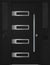Nova Inox S4 Modern Exterior Single Door W/ (2) 12