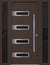 Nova Inox S4 Modern Exterior Single Door W/ (2) 12