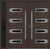 Nova Inox S4  Modern Exterior Double Door W/ (1) 12