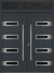 Nova Inox S4 Modern Exterior Double Door 72x80 with Transom - Unit 74x95 1/2 - Gray