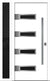 Nova Inox S4 Modern Exterior Single Door W/ (1) 12