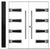 Nova Inox S4 Modern Exterior Double Door W/ (1) 12