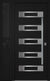 Nova Inox S5 Modern Exterior Single Door W/ (1) 12