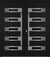 Nova Inox S5 Modern Exterior Double Door 72x80 - Unit 74x81 1/2 - Black