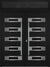 Nova Inox S5 Modern Exterior Double Door 72x80 with Transom - Unit 74x95 1/2 - Black