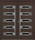 Nova Inox S5 Modern Exterior Double Door 72x80 - Unit 74x81 1/2 - Brown
