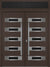 Nova Inox S5 Modern Exterior Double Door 72x80 with Transom - Unit 74x95 1/2 - Brown