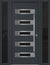 Nova Inox S5 Modern Exterior Single Door W/ (2) 12