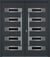 Nova Inox S4 Modern Exterior Double Door 72x80 - Unit 74x81 1/2 - Gray