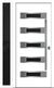 Nova Inox S5 Modern Exterior Single Door W/ (1) 12