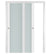 Nova Triplex 001 Soft White Laminated Modern Bypass Door