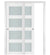 Nova Triplex 021 Soft White Laminated Modern Bypass Door