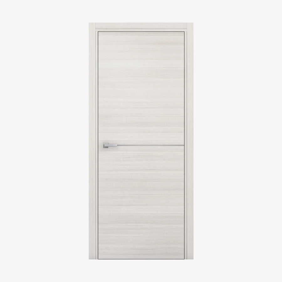 Nova 1H Braga Crema Matrix CPL Modern Single Pre-hung Door - Doors and Beyond