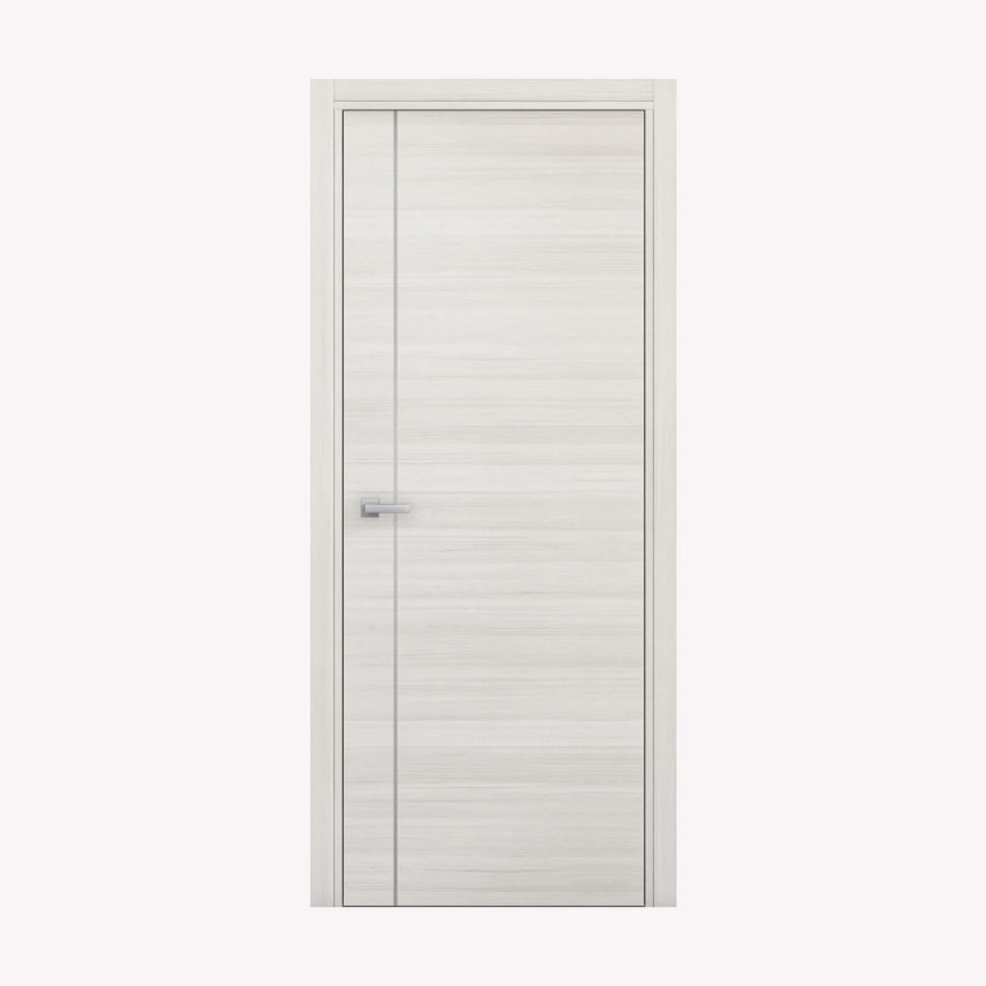 Nova 1V Braga Crema Matrix CPL Modern Single Pre-hung Door - Doors and Beyond