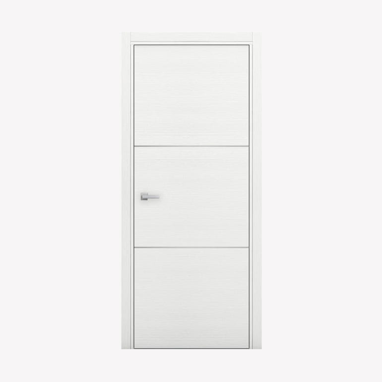 Nova 2H Braga Bianco Matrix CPL Modern Single  Pre-hung Door - Doors and Beyond