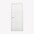 Nova 2H Braga Bianco Matrix CPL Modern Single  Pre-hung Door - Doors and Beyond