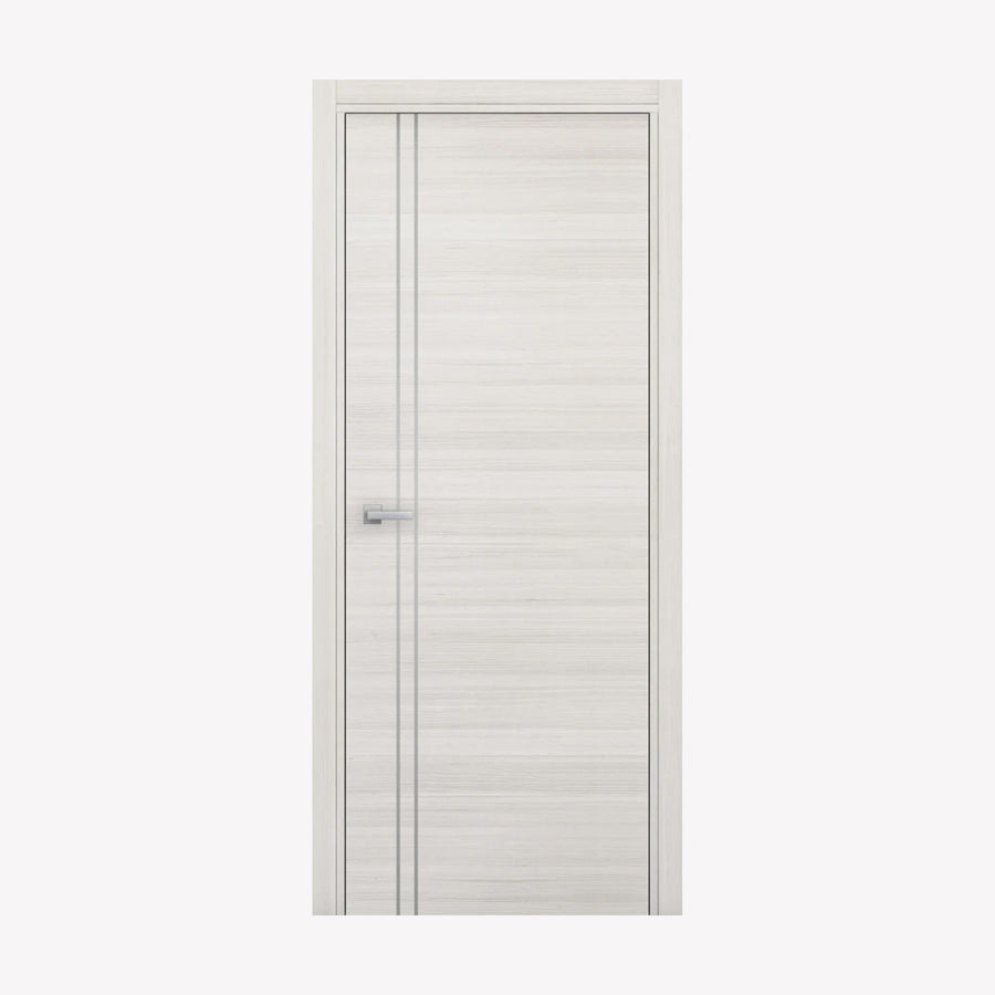 Nova 2V Braga Crema Matrix CPL Modern Single Pre-hung Door - Doors and Beyond