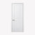 Nova 2 Panel Soft White Laminated Modern Pre-Hung Door - Doors and Beyond
