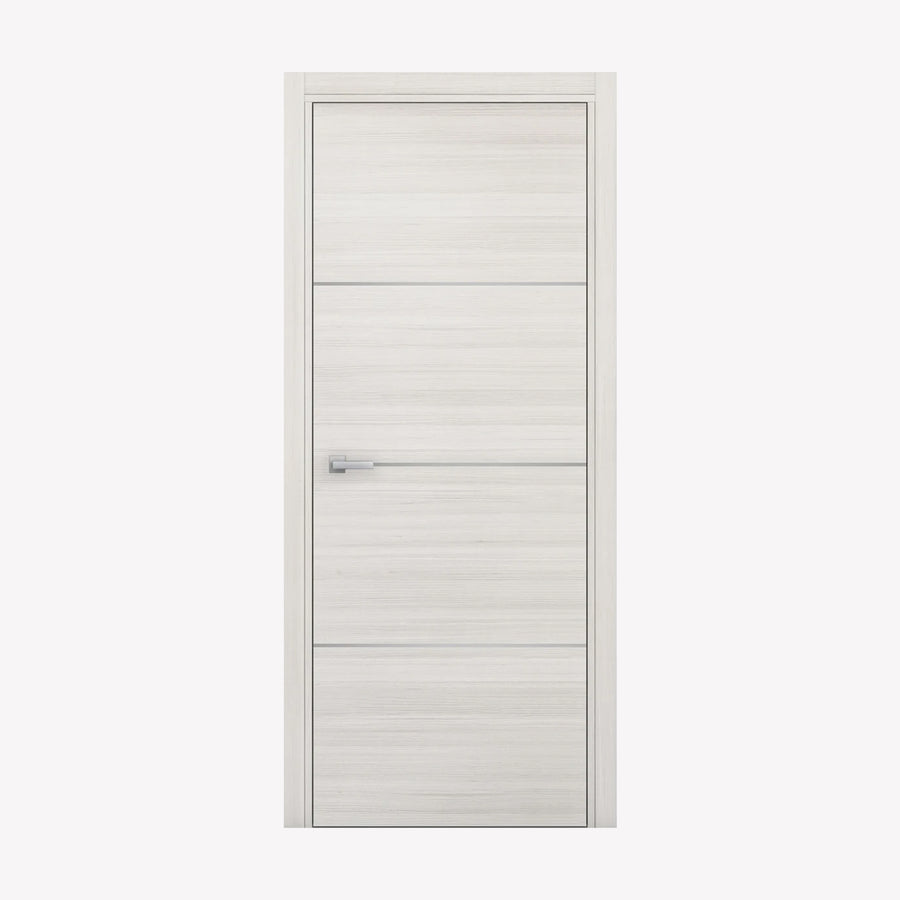 Nova 3H Braga Crema Matrix CPL Modern Single Pre-hung Door - Doors and Beyond