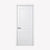 Nova 3 Panel Soft White Laminated Modern Pre-Hung Door - Doors and Beyond