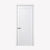 Nova 5 Panel Soft White Laminated Modern Pre-Hung Door - Doors and Beyond