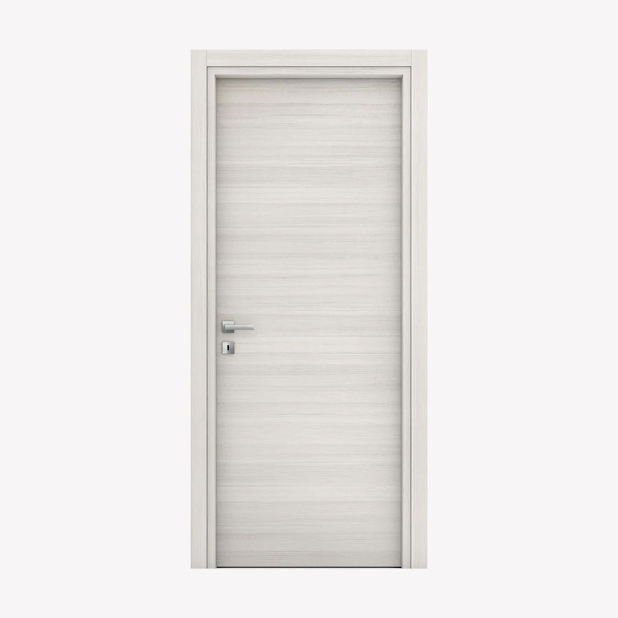 Nova Flush Braga Crema Matrix CPL Modern Single Pre-Hung Door - Doors and Beyond