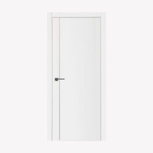Nova Glam Pro 003 Soft White Laminated Modern Pre-Hung Door - Doors and Beyond