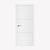 Nova Glam Pro 006 Soft White Laminated Modern Pre-Hung Door - Doors and Beyond