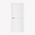 Nova Glam Pro 007 Soft White Laminated Modern Pre-Hung Door - Doors and Beyond