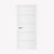Nova Glam Pro 010 Soft White Laminated Modern Pre-Hung Door - Doors and Beyond