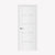 Nova Stile 007 Soft White Laminated Modern Pre-Hung Door - Doors and Beyond
