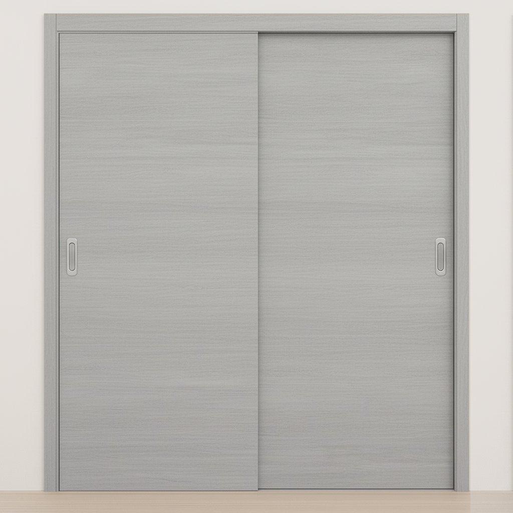 Braga Flush Olmo Matrix CPL Modern Bypass Door - Doors and Beyond